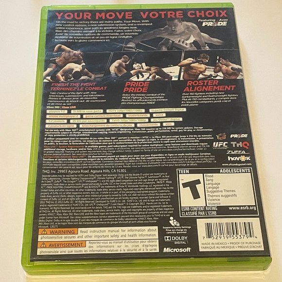 UFC Undisputed 3 XBox 360 Complete in Box - Picture 2 of 3
